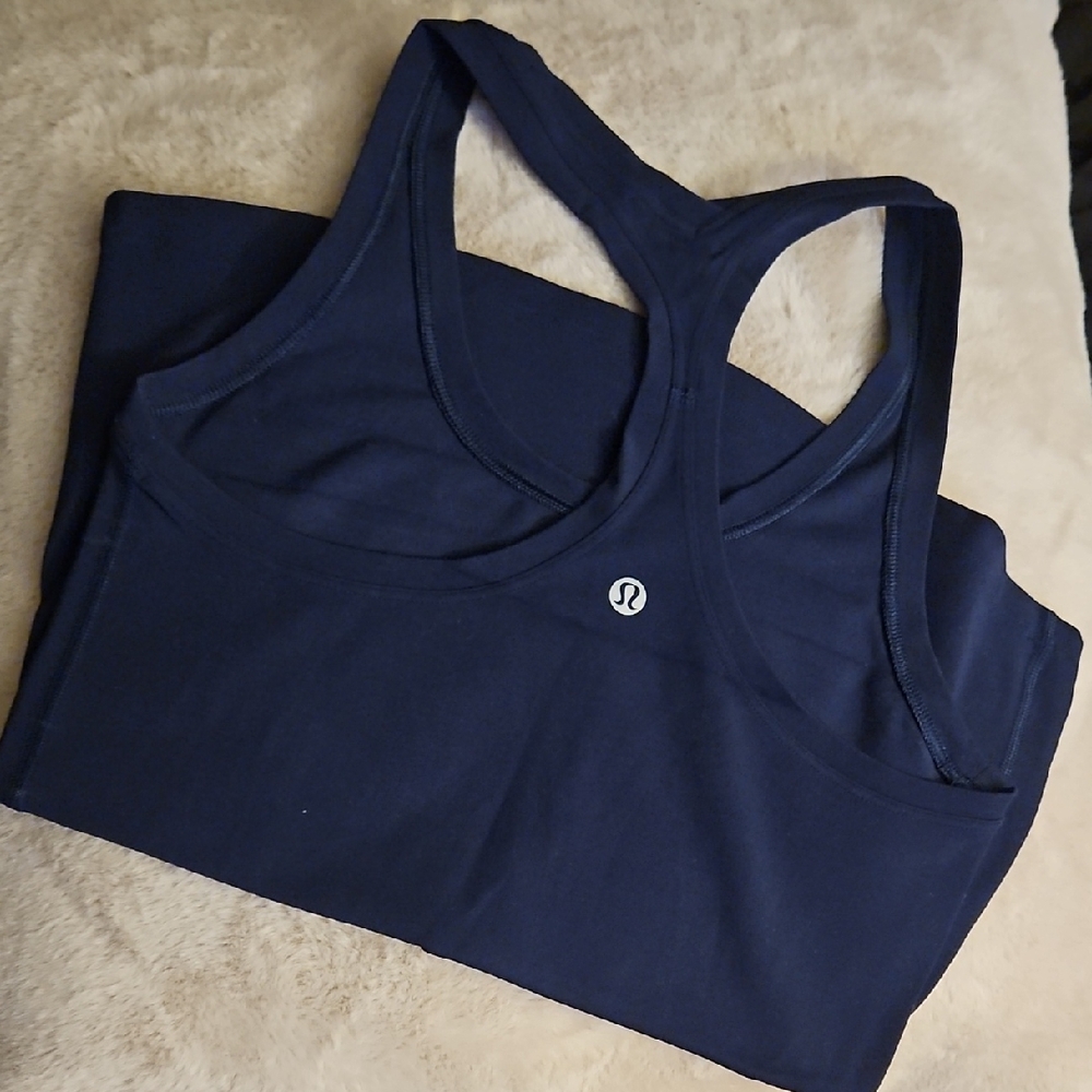 lululemon Deep Blue Racerback Tank. Great Condition--like NEW!
